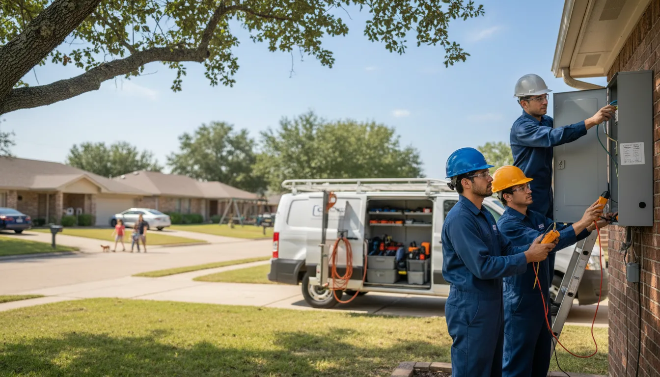 Certified electrician providing emergency electrical services in Naponee, NE